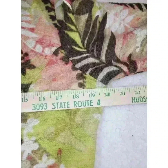 Alexis & Avery Blazer Jacket Womens Size 10 Cotton Linen Fall Floral Career - Picture 12 of 16